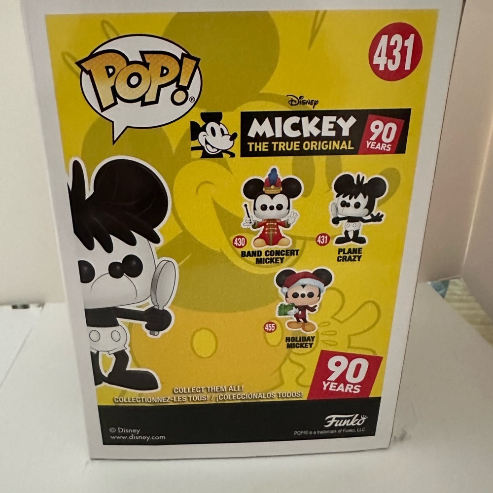 Funko Pop Mickey Plane Crazy Vinyl Figure NWT - Picture 2 of 2